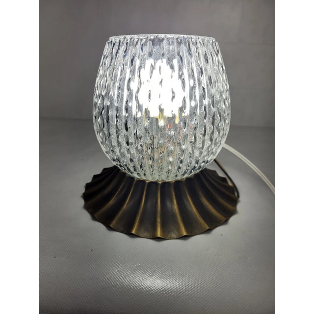Vintage Mid-Century 1970s Halo Lighting Bronze & Glass Flush Mount Ceiling Fixture For Sale - Image 10 of 14