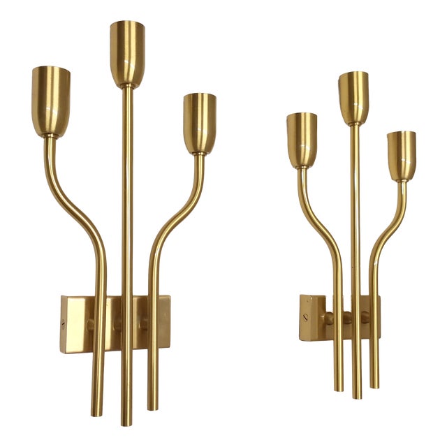 Wall Lights by Gaetano Sciolari,1970s, Set of 2 For Sale