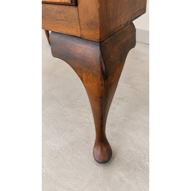 Vintage Colonial Revival Figured Maple Chippendale-Style Highboy Chest For Sale - Image 15 of 15