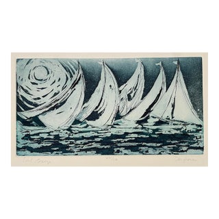 Ann DeGara Cool Breeze Etching For Sale