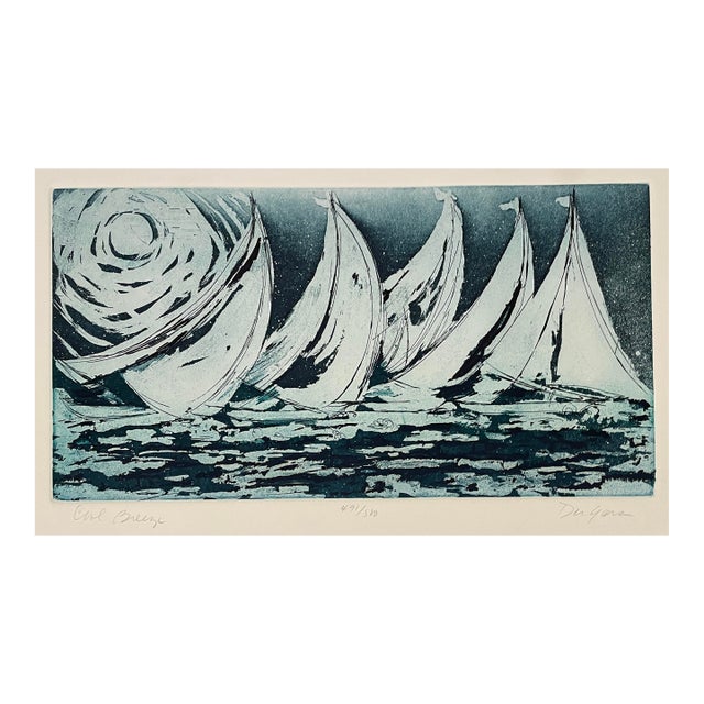 Ann DeGara Cool Breeze Etching For Sale