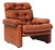 Coronado Lounge Chair in Brown Leather by Tobia Scarpa for B&B Italia, Italy, 1960s For Sale