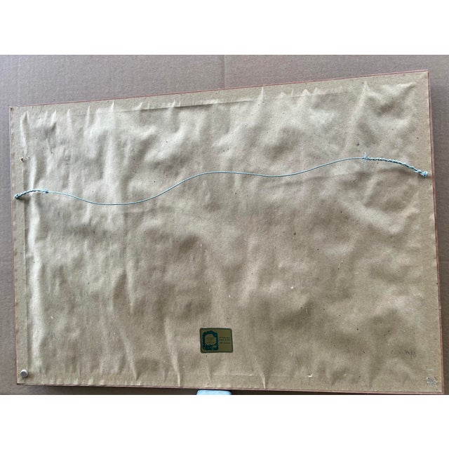 Late 20th Century Late 20th Century Ducks on Lake, Print Artist Proof. Fully Framed & Tripple Matted With Glass. Marked: 14/50 Ap For Sale - Image 5 of 7