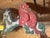Large antique hand-carved wooden dragon carousel ride side panel, likely attributed to iconic "Amusement King" C.W....