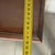 Vintage Wood Refectory Console Table with Drawer and Lyre Legs For Sale - Image 9 of 11