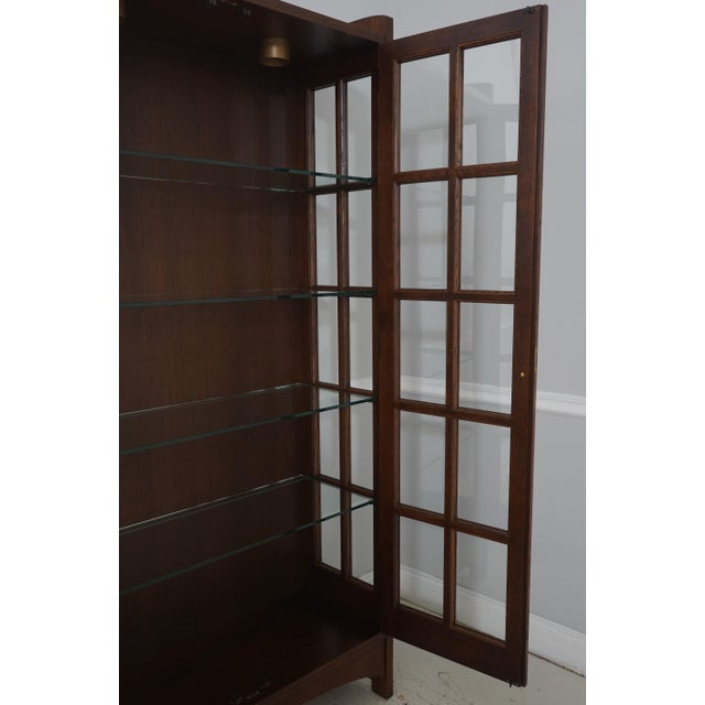 2000 - 2009 Mission Oak Arts & Crafts Stickley Bookcase For Sale - Image 5 of 16