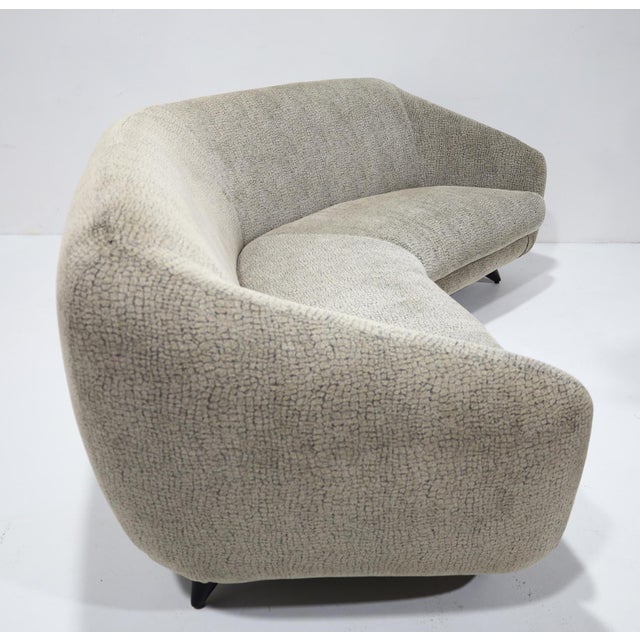 Mid-Century Modern Vladimir Kagan Wide Angle Tangent Sofa, Model 506 For Sale - Image 3 of 9