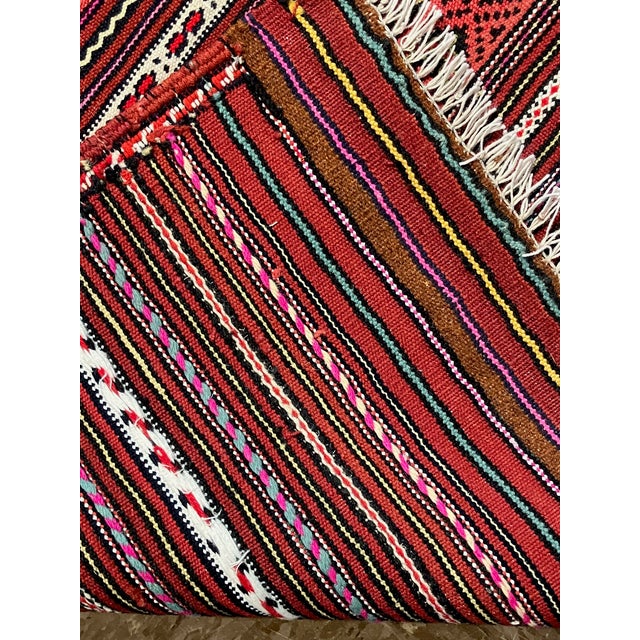 Tribal Handwoven Afghan Meymana Kilim Rug 2'11" X 4'7" For Sale - Image 3 of 6
