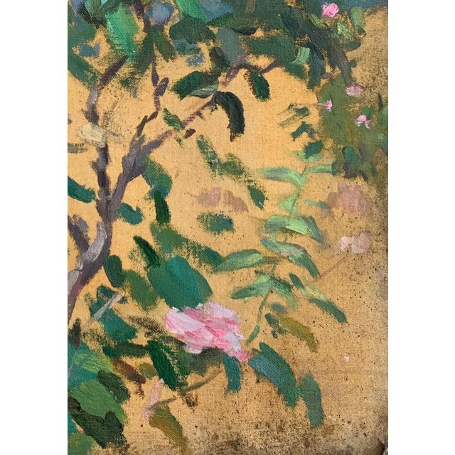 Original Spring Landscape Oil Painting, Soviet Ukrainian Art, 1970s 47-33 For Sale - Image 6 of 6