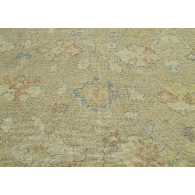 Turkish Oushak Rug 9'1" x 12'8" #18556 For Sale In Houston - Image 6 of 8