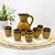 Brown Glazed Ceramic Orangeade Set from GK, 1970s, Set of 8 For Sale - Image 8 of 9