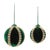 Contemporary Shimmer Ball Ornaments (Set of 4)  3" & 4" Plastic/Polyester Christmas Decorations For Sale - Image 3 of 6