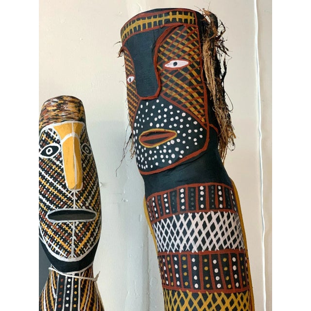 Wood Australian aboriginal ironwood Bima Figure Carving Tiwi Island For Sale - Image 7 of 8