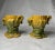 Majolica Traditional Fall Harvest Corn Husk Candleholders in the Style of Majolica, a Pair For Sale - Image 4 of 9