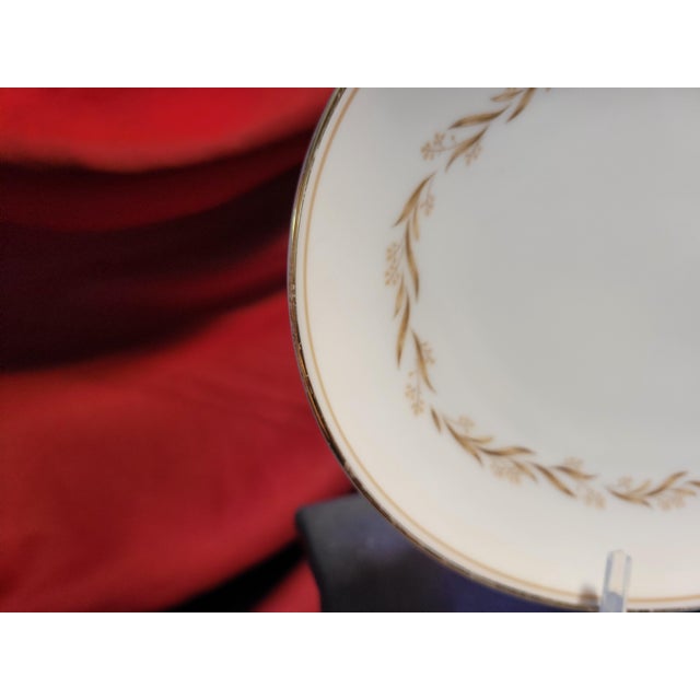 Noritake Mid 20th Century Noritake China Laurel #5903 10" Oval Bread Serving Platter - Discontinued Pattern For Sale - Image 4 of 7