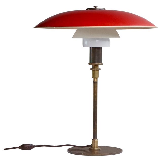 An exceptionally rare and early example of the iconic ph 5/3 table lamp, designed by poul henningsen and produced by louis...