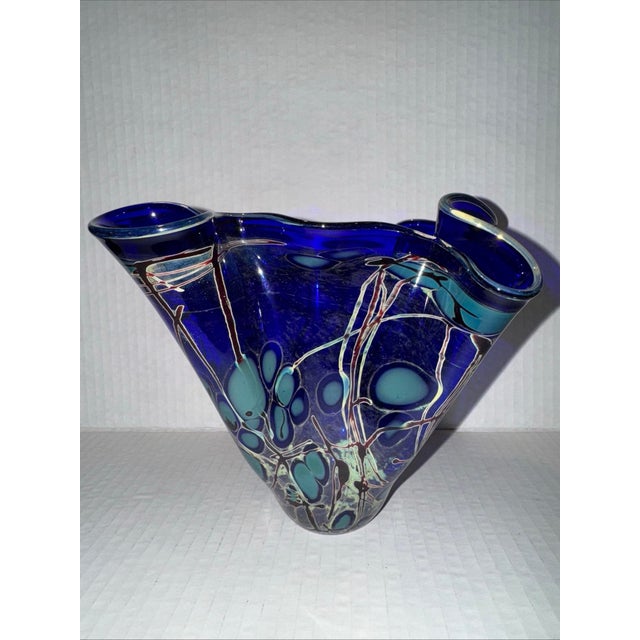 1990s American Studio Glass Handkerchief Vase For Sale In Miami - Image 6 of 6