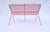 Mid-Century Modern Settee by Salterini, Flamingo Pink, Usa, 1960s For Sale - Image 10 of 10