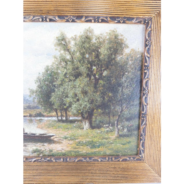 American School Oil Landscape Painting For Sale - Image 4 of 10