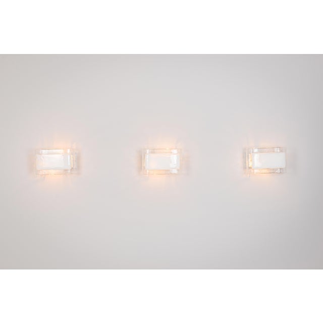 Metal Wall Lamps in Murano Glass from La Murrina, 1980s, Set of 3 For Sale - Image 7 of 17