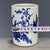 Ceramic Vintage Blue & White Porcelain Brush Pot – Bird & Plum Blossom Motif, Dated 1966 For Sale - Image 7 of 9