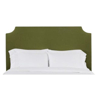 Reagan King Headboard, Olive Velvet For Sale