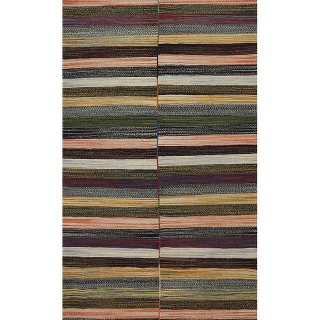 Handwoven Flatweave Scandinavian Style Kilim Rug 3’9″ X 6’0″ For Sale - Image 10 of 10