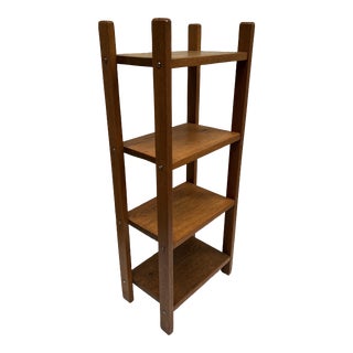 1940s Shaker Style Vintage Quarter Sawn Oak Shelf For Sale
