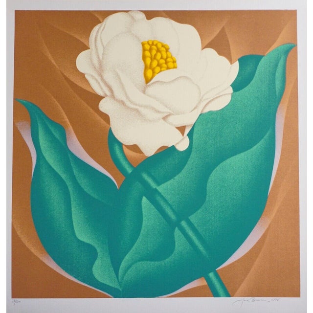 Artist: Jack Brusca Title: Globe Flower Medium: Silkscreen Signed: Hand Signed Year: 1978 Edition: Edition of 200...