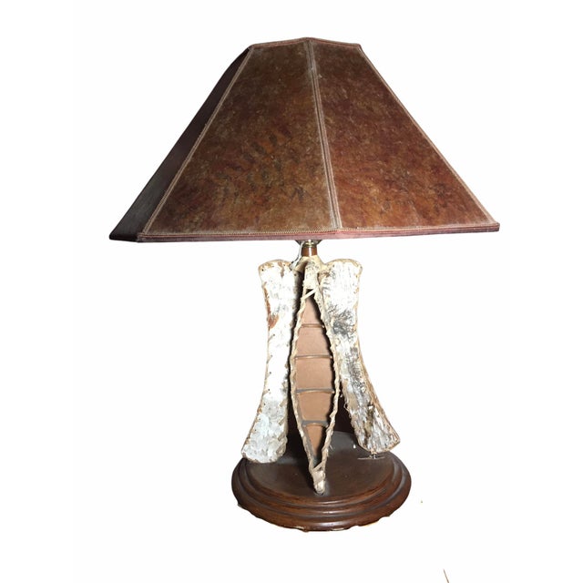 Cabin Arts and Crafts/Rustic Cabin Inspired Table Lamp For Sale - Image 3 of 12