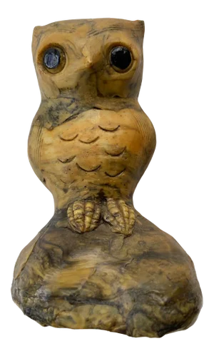 Vintage Early 20th Century Brutalist Owl