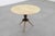Osvaldo Borsani Mid-Century Modern Marble with Wood and Brass Round Coffee Table by Osvaldo Borsani, 1950s For Sale - Image 4 of 13