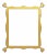 Fleur Home x Chairish Iko Iko Rectangle Mirror in Gold Leaf, 39x51 For Sale