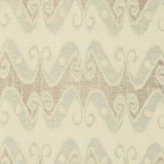 Sample - Schumacher Tali Weave Fabric in Aqua For Sale