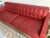 Midcentury Style Sofa by Room and Board Red leather couch - almost invisible small wear in one corner. Wells Custom 89"...