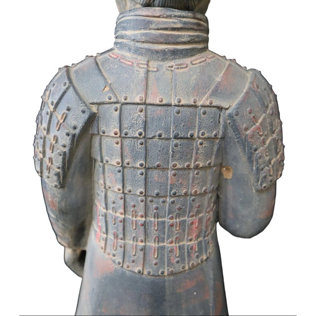 Ceramic Terracotta Warrior Replica Armored Soldier Statue For Sale - Image 7 of 11