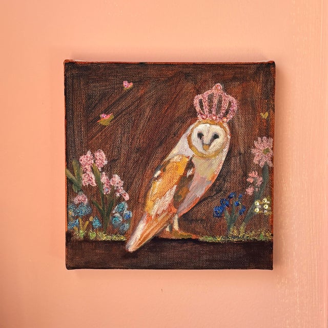 A little piece of magic is what this painting feels like to me. I was inspired by woodland feels with the small...