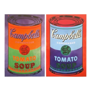 Andy Warhol Estate Vintage 1989 Pop Art Offset Lithograph Print " Campbell's Soup Can " 1965 For Sale
