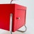 Bauhaus Nightstand with Shelf in Red, 1970s For Sale - Image 5 of 11