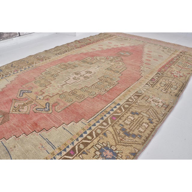 Textile 1960s Turkish Home Decor Ethnic Rug For Sale - Image 7 of 8