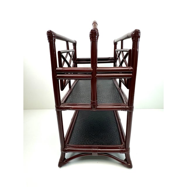 Vintage Mid Century Rattan Magazine Rack For Sale - Image 10 of 10