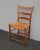 Farmhouse Antique Rush Ladderback Chair French Farmhouse Chic For Sale - Image 3 of 12