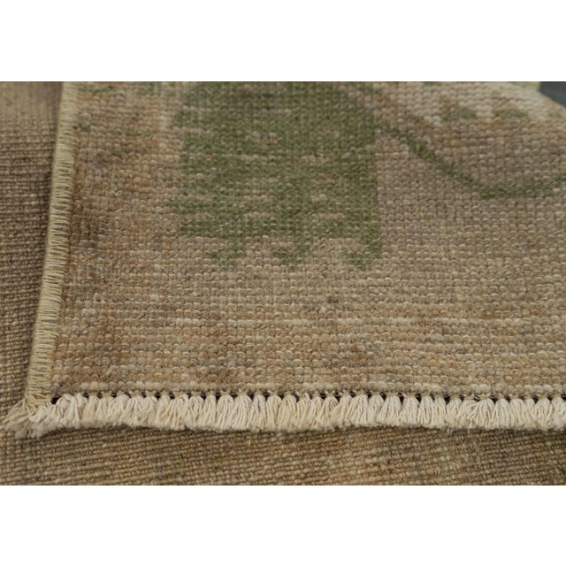 Turkish Mini Rug Oriental Hand Knotted Vintage Rug 1'8" x 3'5" #21253 For Sale In Houston - Image 6 of 8
