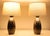 1950s Raymor Ceramic Table Lamps From Italy With Linen Shades - a Pair For Sale In Dallas - Image 6 of 7