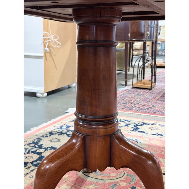 Brown Late 20th Century Classic Solid Wood Double Pedestal Dining Table For Sale - Image 8 of 10