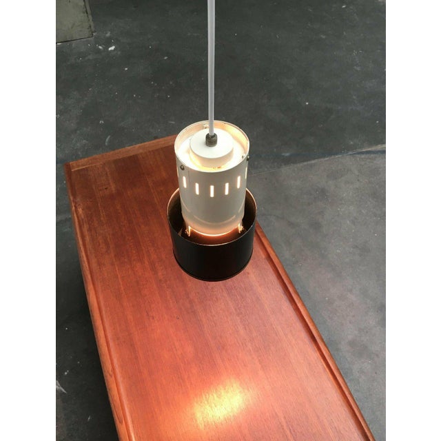 Philips Mid-Century Dutch Minimalist Pendant Lamp attributed to Louis Kalff for Philips, 1950s For Sale - Image 4 of 18