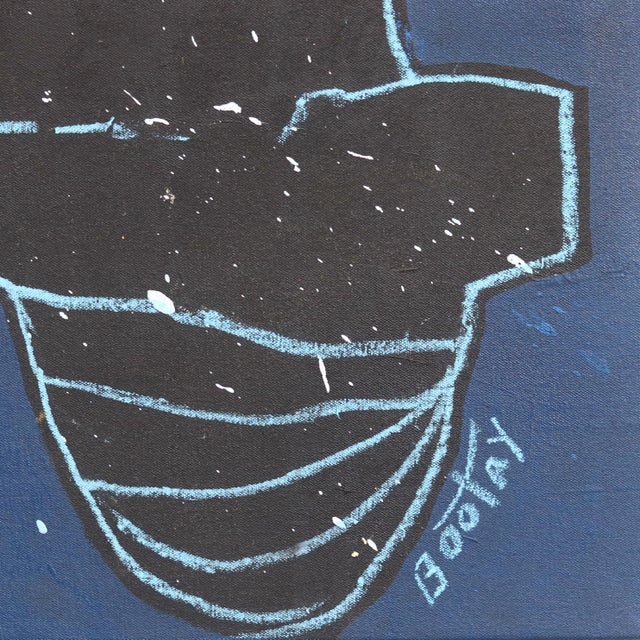 2020s Blue Man Group - Abstract Large Original Artwork on Canvas by Rue Bootay For Sale - Image 5 of 9