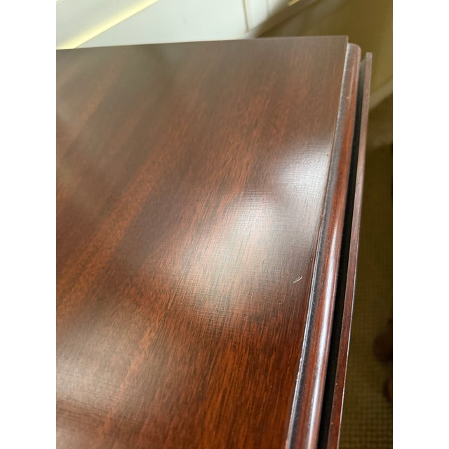 Henkel Harris Georgian Mahogany Pembroke Drop-Leaf Side Table For Sale - Image 11 of 18