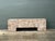 This vintage geometric patterned wood bench turns a simple form into a showcase of natural grain. The top is composed of...