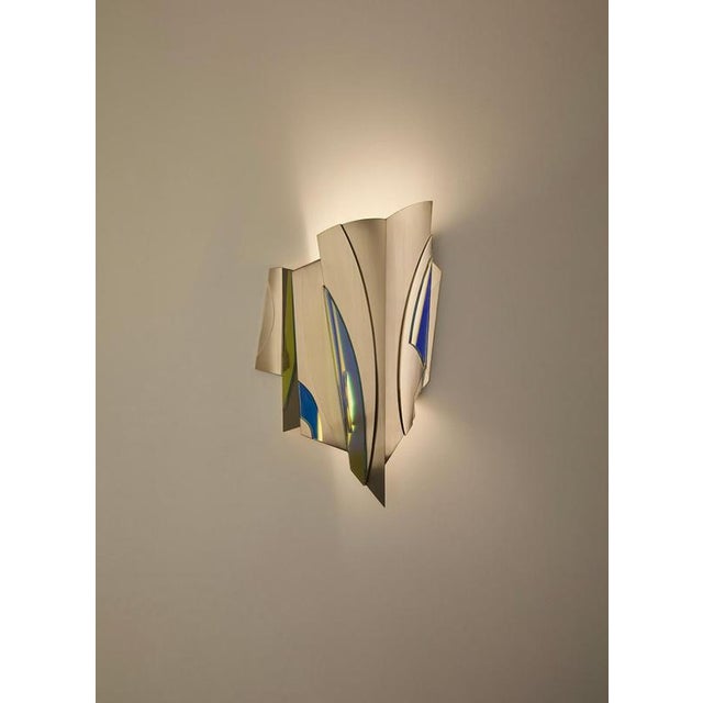 Geometric Cross Bitume Wall Lamp by Jennifer Midoz For Sale - Image 4 of 11